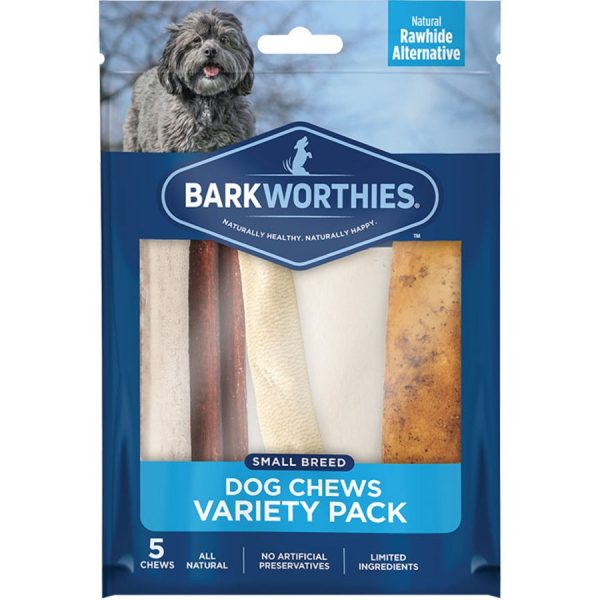 Barkworthies Variety Pack Dog Treats 1ea SM, 5 pk Hot on Sale