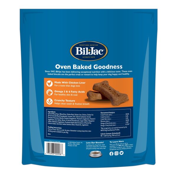 Bil-Jac Large Breed Dog Biscuits Chicken 4Lbs. (Case of 6) Hot on Sale