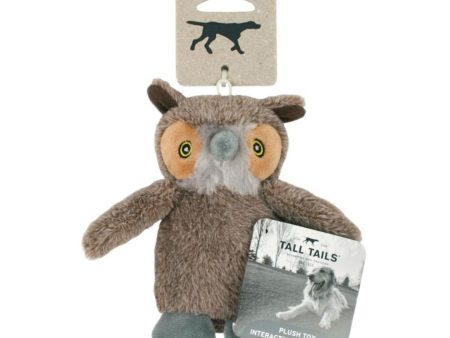 Tall Tails Dog Pluch Squeaker Owl 5 Inch Fashion