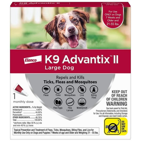 Advantage Ii Single Dose Large Dog Red For Sale