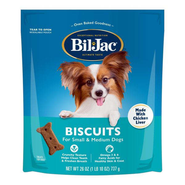 Bil-Jac Small Medium Breed Dog Biscuits Chicken 26oz. (Case of 12) Cheap