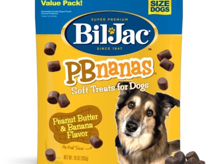 Bil-Jac Pbnanas Soft Dog Treats Peanut Butter Banana 10oz. (Case of 8) Online Hot Sale