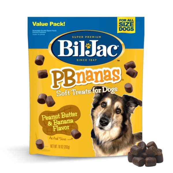 Bil-Jac Pbnanas Soft Dog Treats Peanut Butter Banana 10oz. (Case of 8) Online Hot Sale