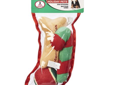 Spot Holiday Dog Stocking 1ea SM, 3Pc Discount