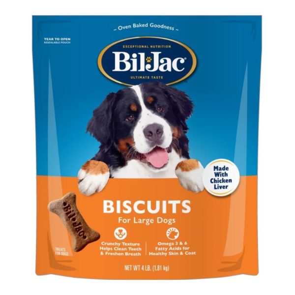 Bil-Jac Large Breed Dog Biscuits Chicken 4Lbs. (Case of 6) Hot on Sale