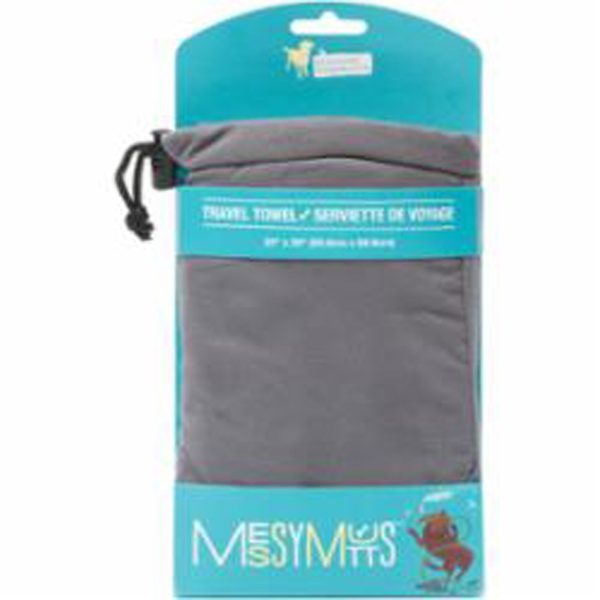 Messy Mutts Dog Microfiber Towel Cool Grey Medium Online Hot Sale