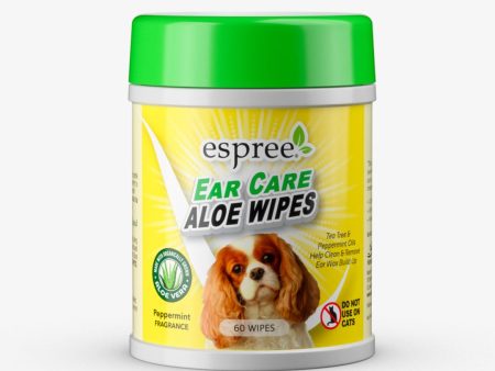 Espree Ear Care Aloe Wipes for Dogs 1ea 60 ct Cheap