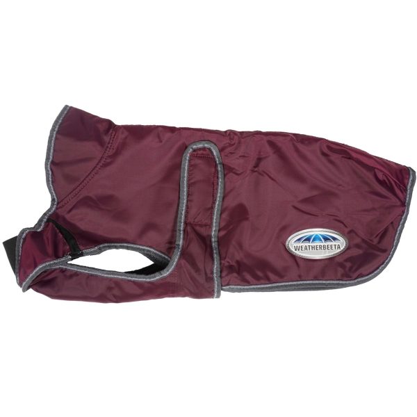 Weatherbeeta Hondendeken Comfitec Windbreaker Free Deluxe Maroon Grijs Wit Supply