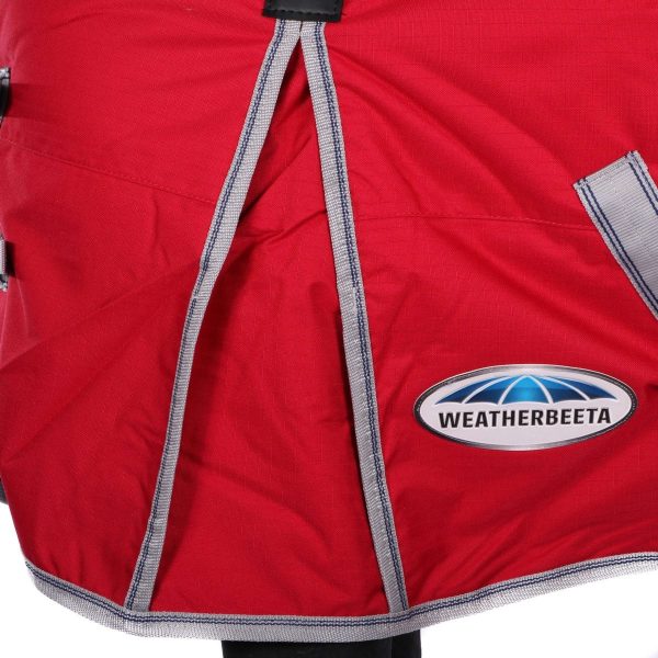 Weatherbeeta Winterdeken Comfitec Classic Combo Neck Medium Lite 100g 600D 100g Rood Zilver Navy Online Hot Sale