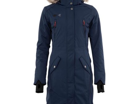 WHIS Lange Jas Coach Warmte Element Dark Navy For Discount