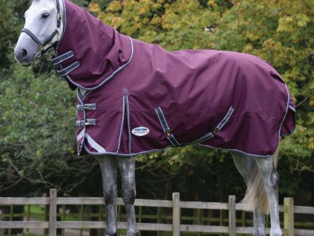 Weatherbeeta Winterdeken Comfitec Plus Dynamic II Detach-A-Neck Medium Lite 100g Maroon Grijs Wit Sale