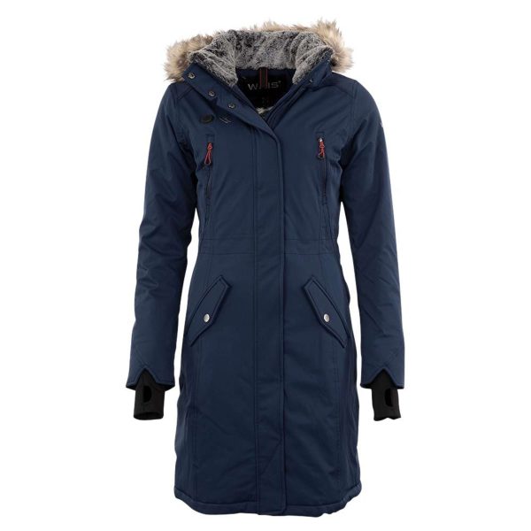 WHIS Lange Jas Coach Warmte Element Dark Navy For Discount